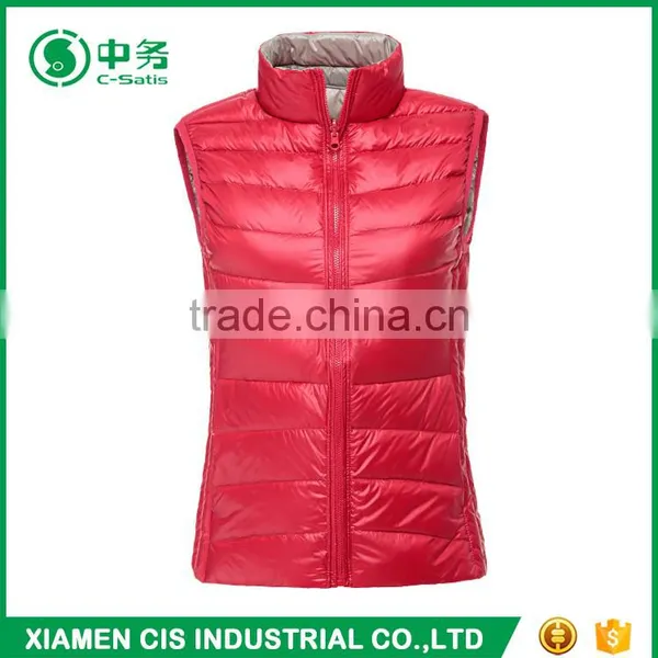 Latest Design Multi Color Reversible Lightweight Women Winter Duck Down Vest photo-4