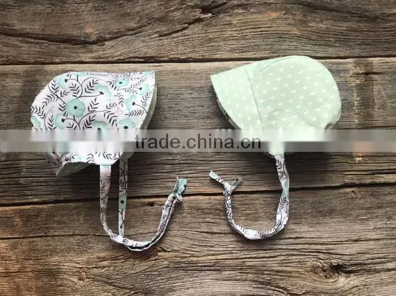 Reversible Baby Hat Floral Bonnet Cotton Cap Baby Clothing Accessories photo-4