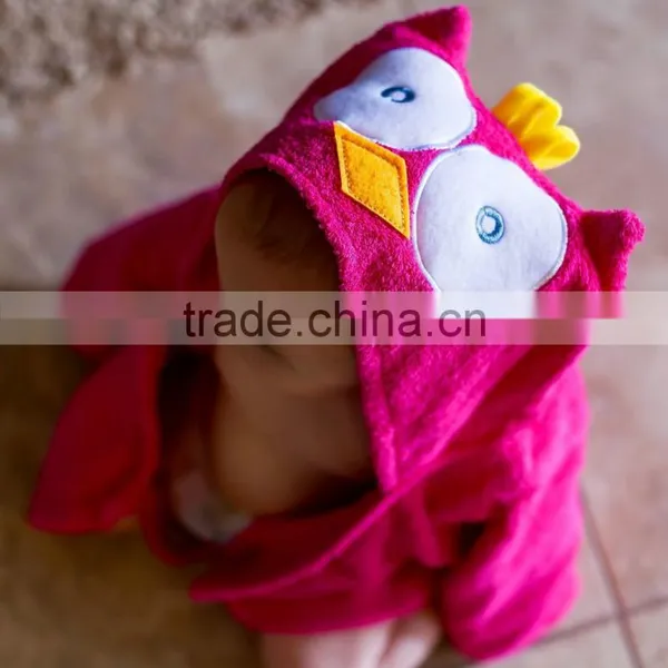 Owl Hooded Bathrobe and Towel,cheap Cotton Thick Bathrobe Baby photo-3