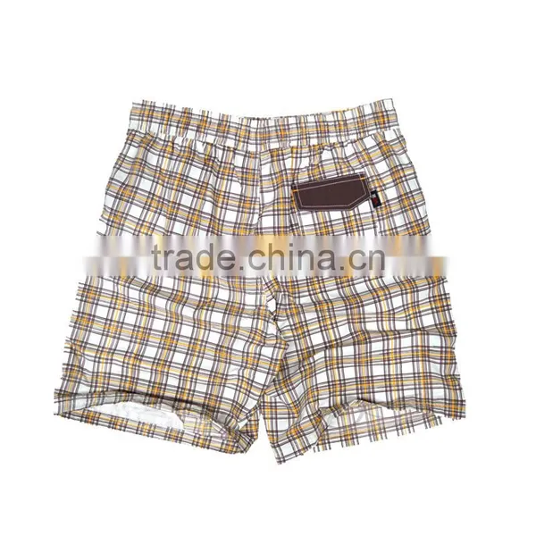 Men Good Quality Quick Dry Checks Print Surf Board Shorts Swimwear & Beachwear photo-2