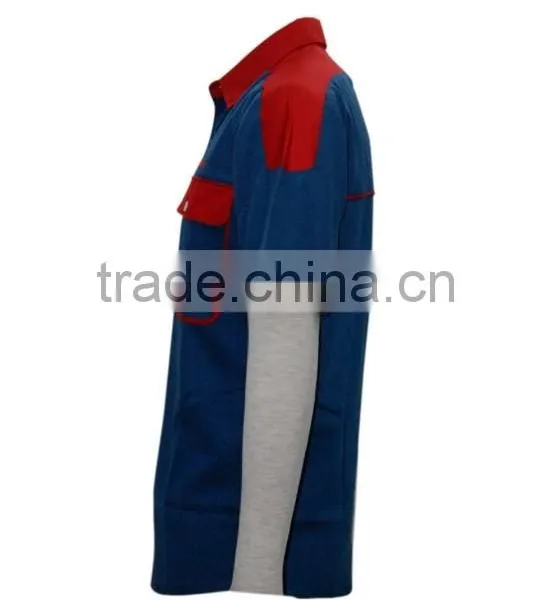 100% Cotton Design China Made Popular Custom Workwear Open Shirts Design photo-2