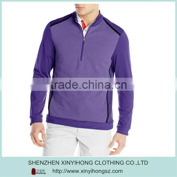 OEM Designed Golf Pullover Sportswear ,anti-wrinkle Pullover With Your Logo