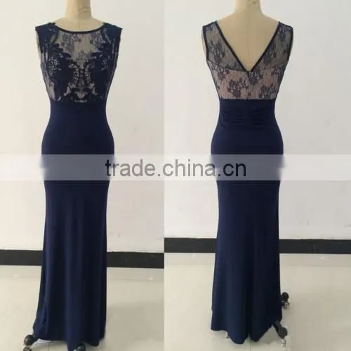 New Arrival With Hollow Lace Long Evening Dress photo-4