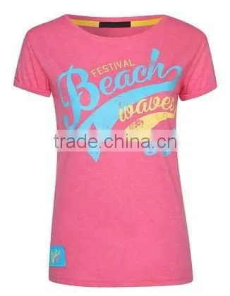 Women Short Sleeve Casual T-shirt With Print
