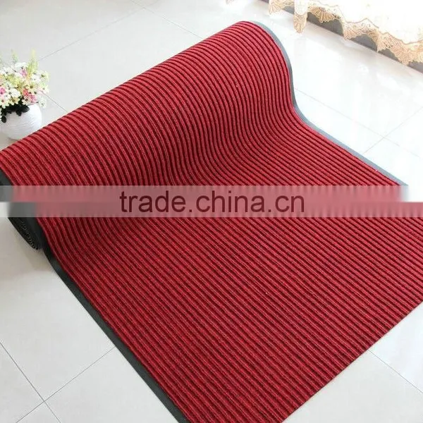 Red Gray Blue Green Color Plain Shaggy Stripe Jacquard Exhibition/Hotel 100% PE Carpet 1-4m Width photo-3