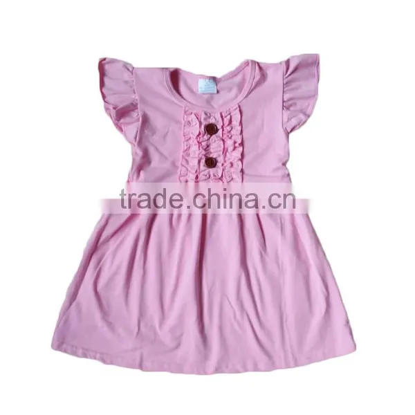 Yawoo Pink Cotton Baby Girl Boutique Summer Dress Boutique Style Dresses for Girls