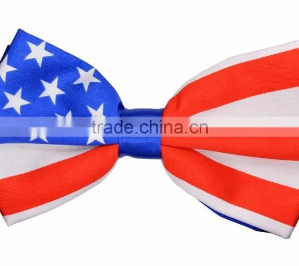 Men Women America USA Flag Braces Bowtie Set Adult Bow Tie & Suspender Set photo-3