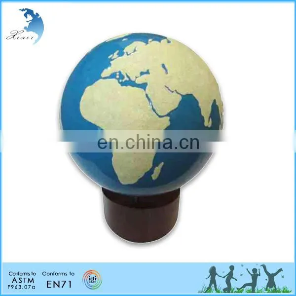 Preschool Wooden Educational Globe Toy Chinese Montessori Teaching Material photo-4