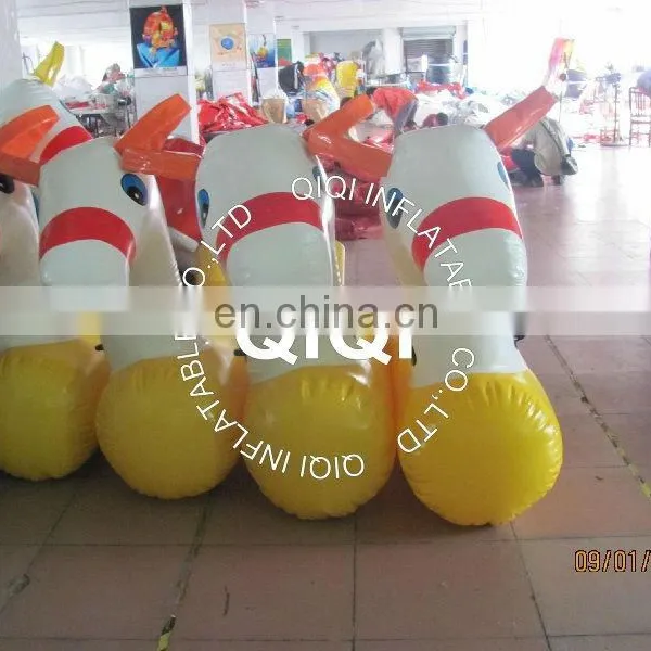 Inflatable Yellow Horse for Sport Derby Game photo-2