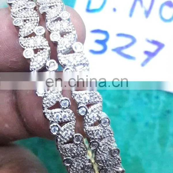 cz Stone Jewelry Bangles Exporter, Bridal Zircon Bangle Manufacturer photo-3