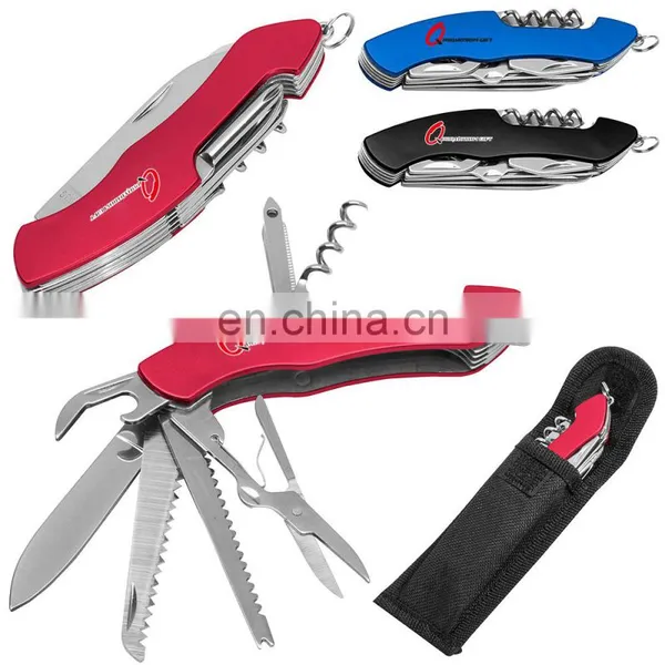 Stainless Steel Multi Tool Knife With Locking Knife,can Opener,screwdriver,scissors,needle,