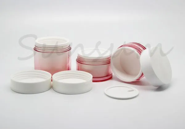 Gradually Changing Color PET Plastic Set Lotion Jar and Bottle photo-4
