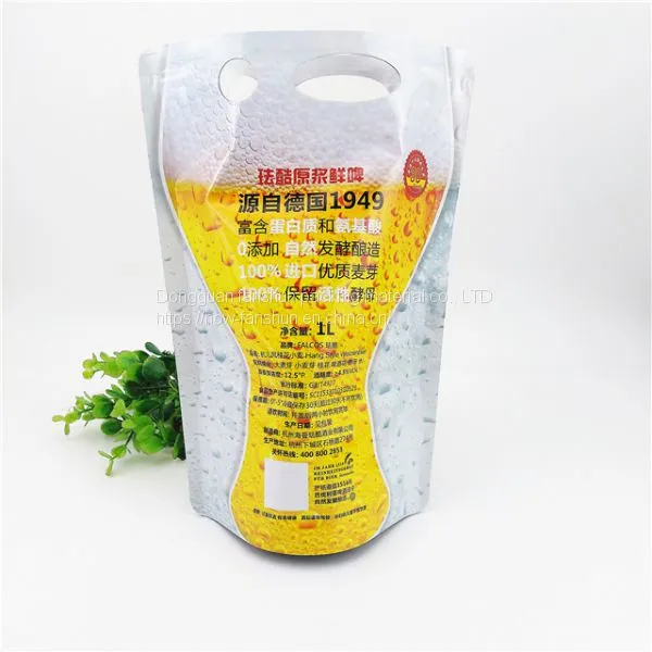 QS Certification Factory Specializes in Customizing Food-grade Nylon Stable-proof Impermeable Juice Beverage Stand-up Packaging Bags photo-5