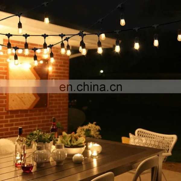 Outdoor Waterproof Vintage Edison Bulb String Lights Garden Hanging Solar Lights LED photo-5