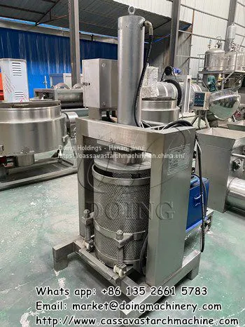 Small Scale and Homemade Garri Dewatering Machine Hydraulic Press in Garri Making Line photo-2