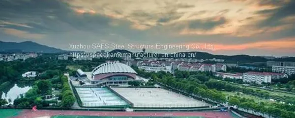 Nanjing Finance and Economics School Fuzimiao Campus Basketball Court Space Frame Roof Project photo-5