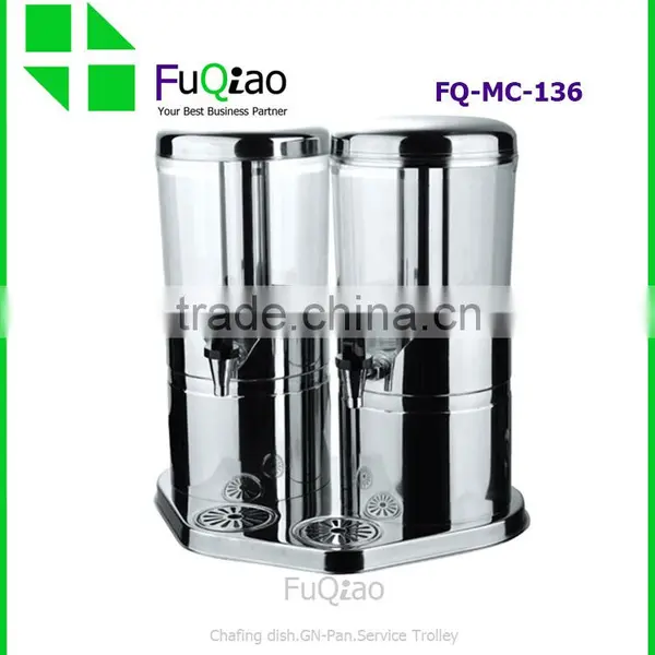 Wholesale Stainless Steel 3 Tanks Hotel Juice Dispensers , Water Tea Dispensers , Coffee Milk Dispensers Most Popular photo-6