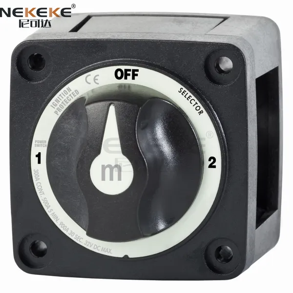 NEKEKE MT084 300A Auto Selector 3 Position Blue Sea 6008 Battery Switch For Marine Boat Yacht Car