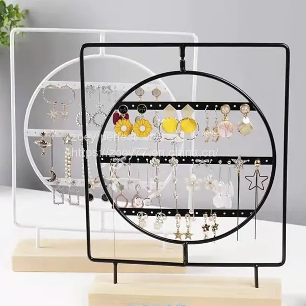 Metal Display Rack Jewelry Display Stand for Earring & Necklace Storage photo-2