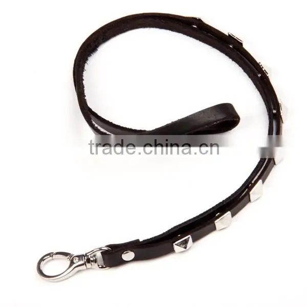 Wholesale Handmade Key Chains Fashion Custom PU Leather Key Holder,rivets Key Chains photo-3