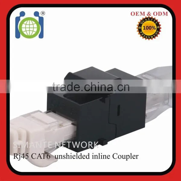 Black CAT6 Utp Rj45 8P8C Coupler for Network photo-2