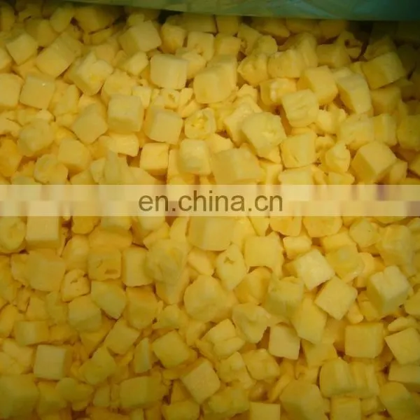 Sinocharm BRC A Approved Frozen Fruit Taste Sweet IQF Frozen Pineapple Cut photo-2
