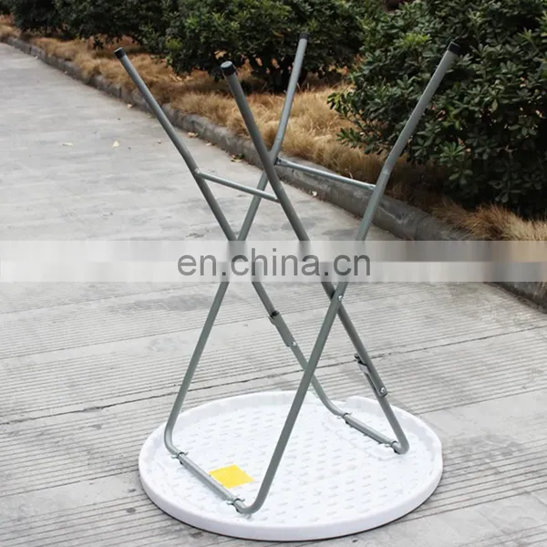 80x110cm Round Plastic Table Round Generous Cocktail Camping Wedding Party Hire Plastic Outdoor Catering Folding Tables photo-5
