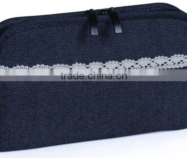 Portable Jean Cloth Jewelry Storage Bag Jewelry Pouch Travel Jewelry Organizer photo-2