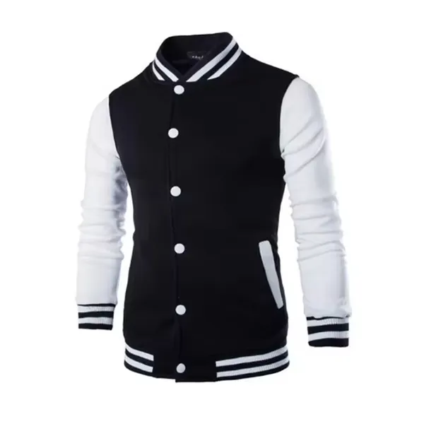 Plus Size Men's Versity College Wholesale Blank Varsity Custom Logo Plain Letterman photo-2