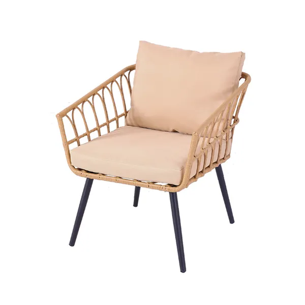 5pcs Steel Garden Rattan Sets photo-3