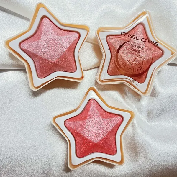 Customized Blusher Palette With High Lighter Face Powder Oem Highlighting Blusher Bronzer Makeup Palette photo-4