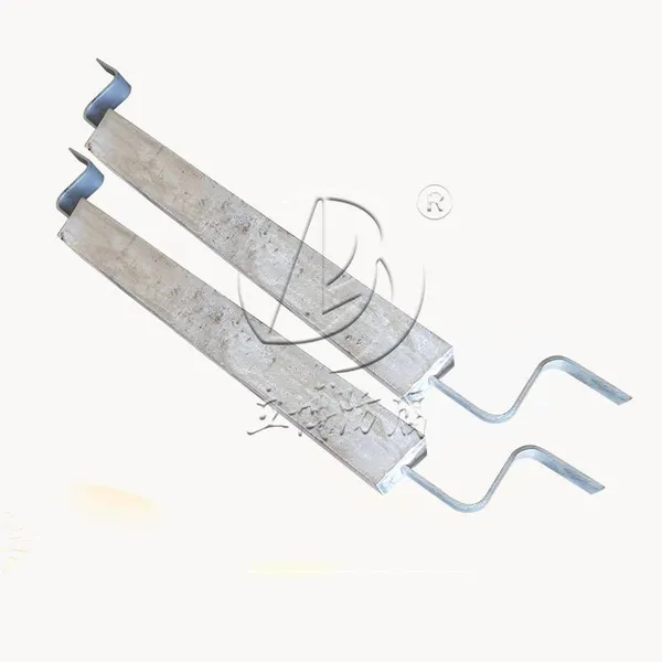 21.5kg High-temperature-resistant Aluminum Sacrificial Anode, Single Iron Leg Welded Aluminum Alloy Sacrificial Anode for Liquid Tanks photo-4