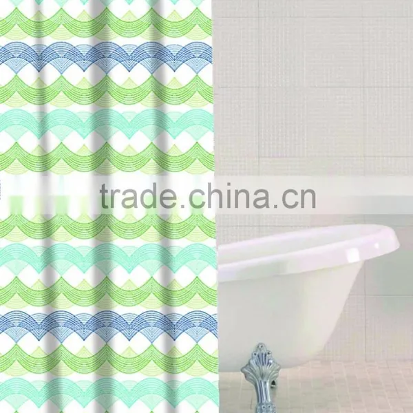 Lovely Design Polyester Shower Curtain, 100% Waterproof Bathroom Curtain photo-4