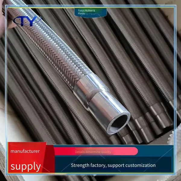 Double-layer Insulated Metal Hose, Ptfe-lined Steel Wire Hose for Construction, Quick-installation Chuck Bellows photo-4
