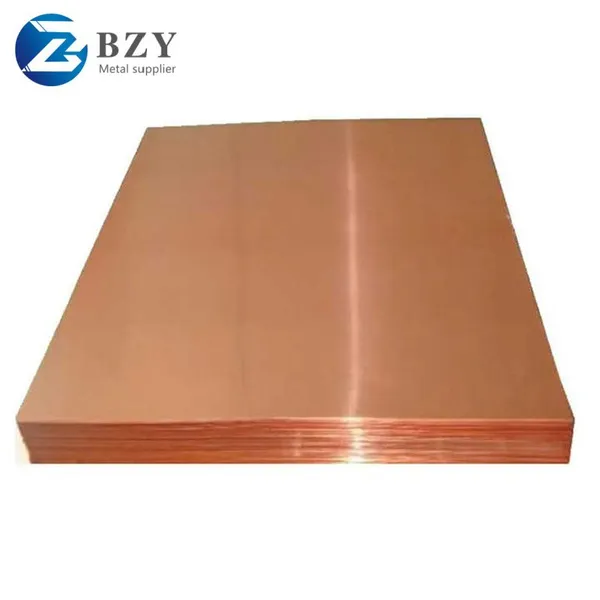 Factory Price Pure Copper Plate Sheets 1mm-3mm Thickness Bright Surface T1 T2 T3 Brass Plate for Industrial & Decorative photo-5