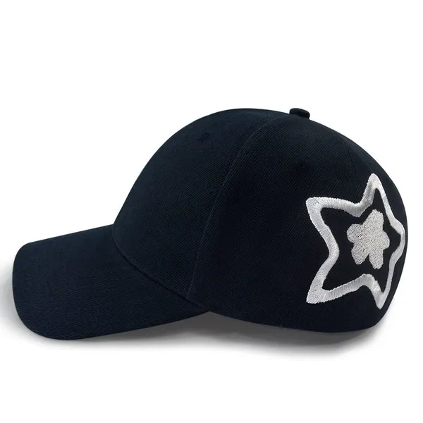 Custom Cotton Twill Baseball Cap Wholesale High Quality 6 Panel Side Star Embroidery Structured Hat Multi Colors photo-4