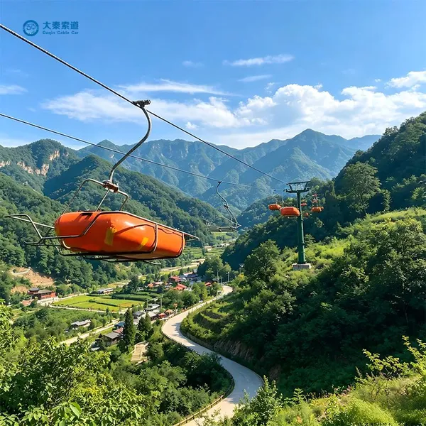 Cable Car Steel Fixed Grip Chairlift Gondola Lift Cableway System for Tourism Customizable Mountain Transport Ropeway Cableway photo-5