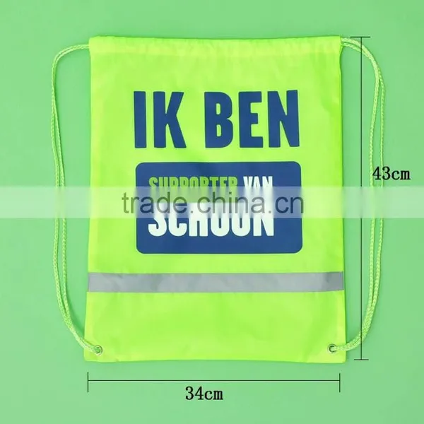 Hot Sell 2015 New Products School Boys Custom Gym Drawstring Bag photo-4