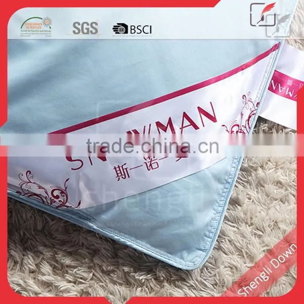 Washed Duck Down Filled Duvet, Blue Feather Duvet photo-3