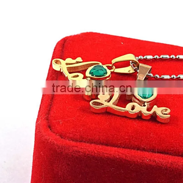 Custom Stainless Steel Pendant Necklace Stone Pendant Models photo-4