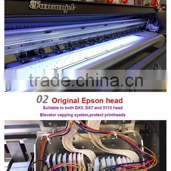 Factory Price 1.8m Solvent Digital Printer With Dx5 Head for Sticker Printing photo-4
