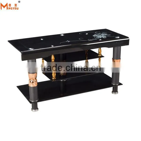 Good Quality Cheap Glass Bent tv Stand