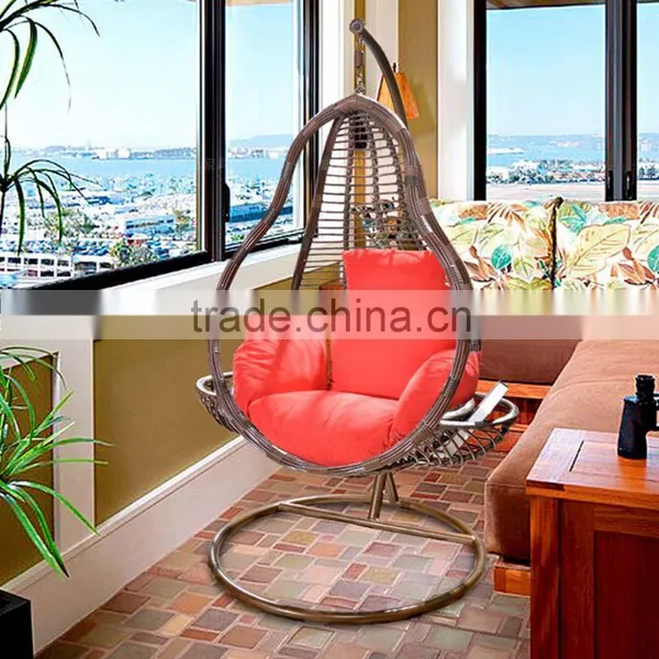 New Design Rattan Hanging Indoor Swing Bubble Chair For Kids Teardrop Swing Chair photo-2