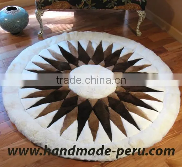 Round Alpaca Rug