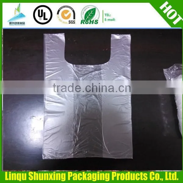 HDPE T-shirt Bags on Roll / Stripe Bag Manufacturing photo-4