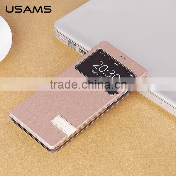USAMS Muge Series PU Leather Flip Case for Xiaomi 5 With PC Back Cover Wallet Case With View Window MT-5313 photo-6