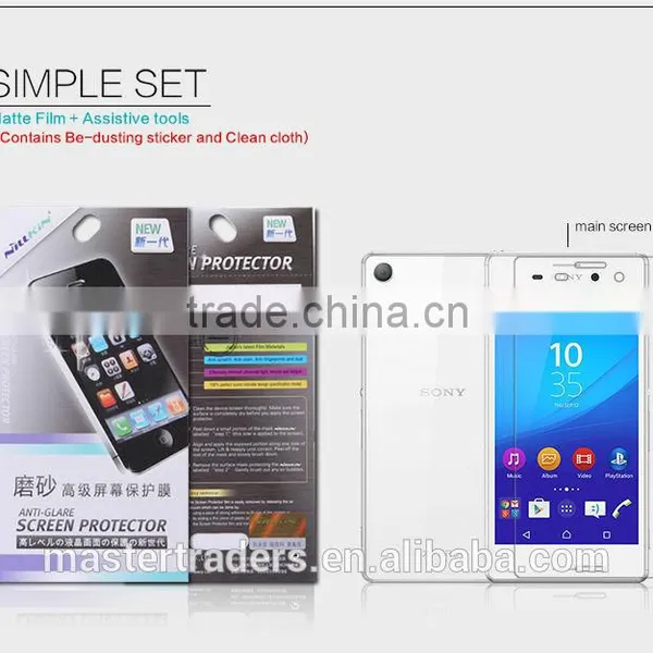 Original NILLKIN Frosted Anti-glare Super Clear Screen Protector Protective Film For Sony Xperia M4 Aqua MT-3552 photo-4