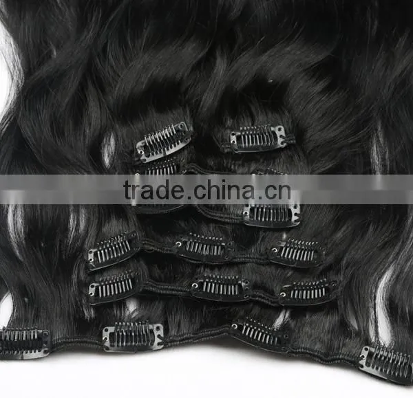 the Best Sale Wholesale Most Popular Ombre Hair Extension Clip In Hair photo-3