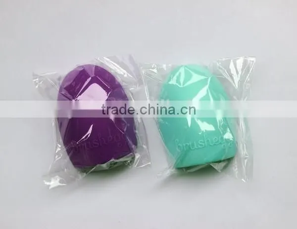 Brushegg Silicone Brush Cleaning Egg Brush Cleaning Egg Cosmetic Brush Cleanser Mack up Makeup Brush Cleaner Clean Tools photo-5