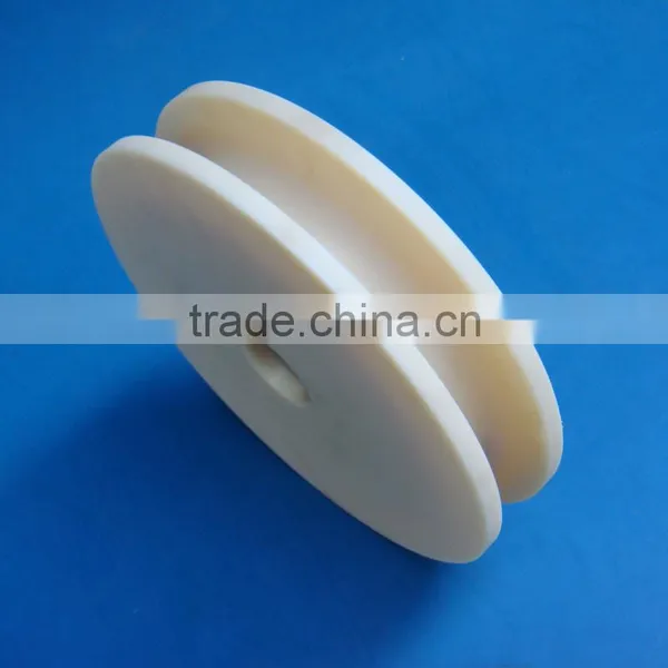 Natrual Custom Nylon Polyamide PA6 PA66 Plastic Pulley With Bearings China Factory photo-3